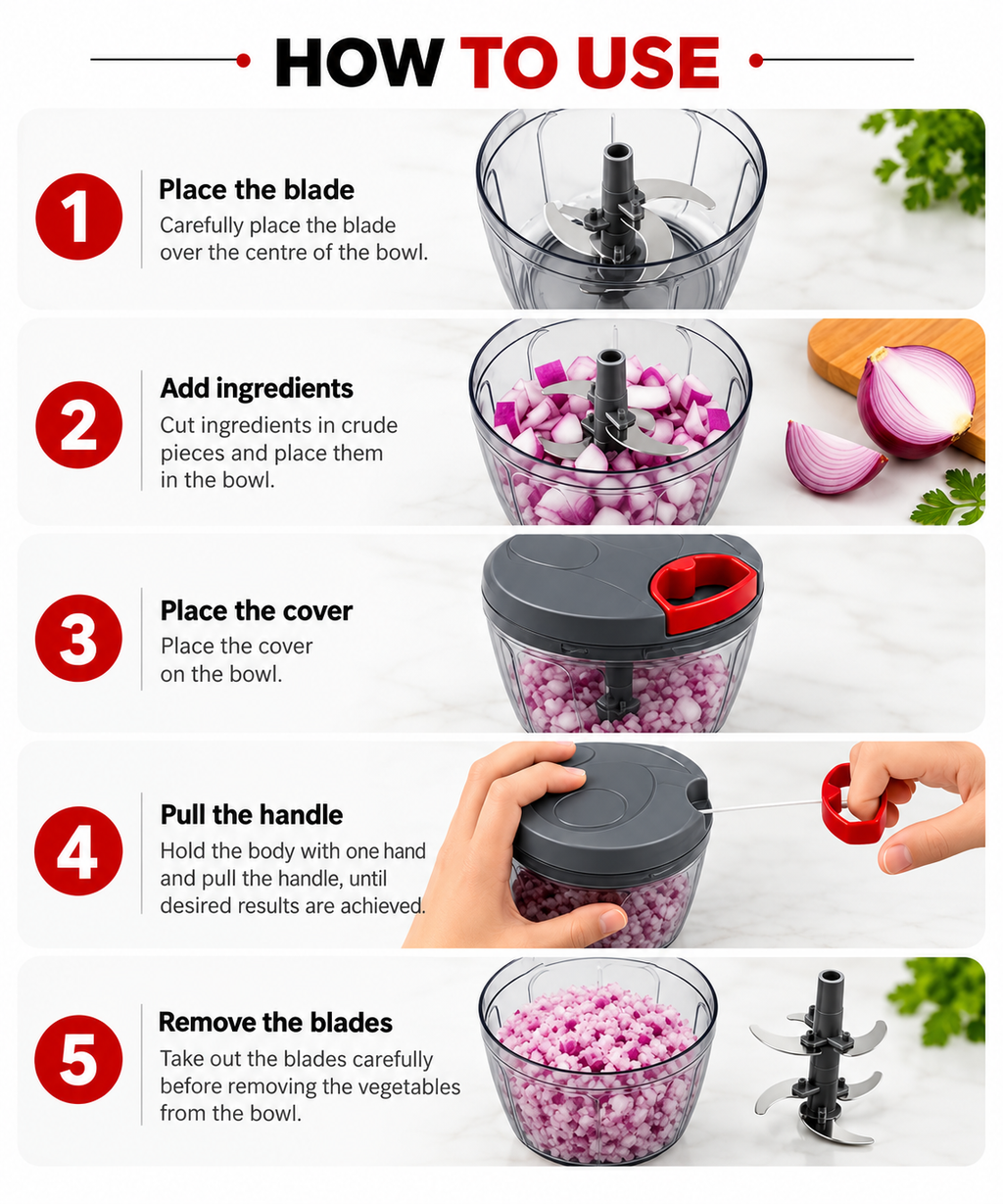 Handy Vegetable & Fruit Chopper
